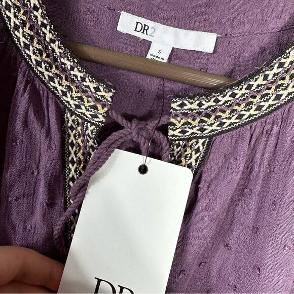 NEW DR2 Swiss Dot Embroidered Top Size Small - Picture 4 of 8